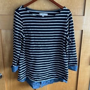 Loft Stripe Boatneck Shirt